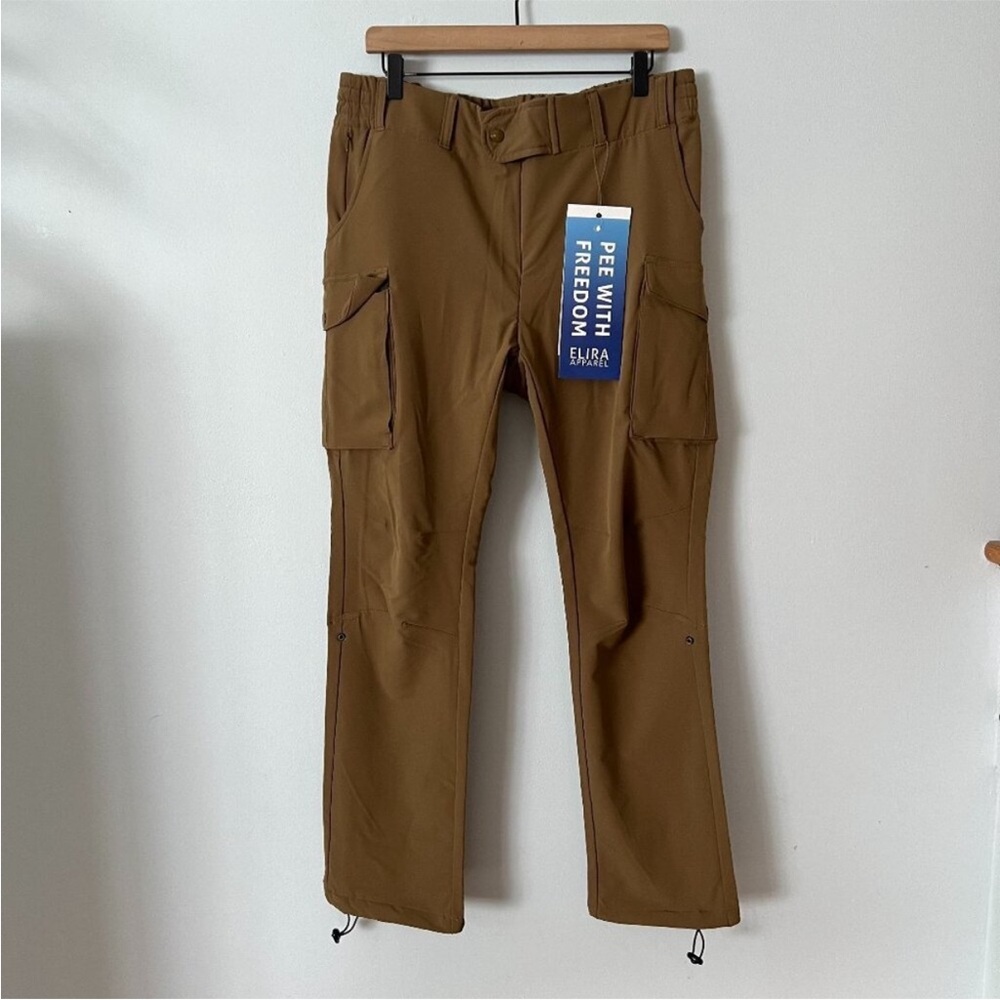 NWT Elira Apparel Adams Outdoor Hiking Pee Pants Tobacco Khaki